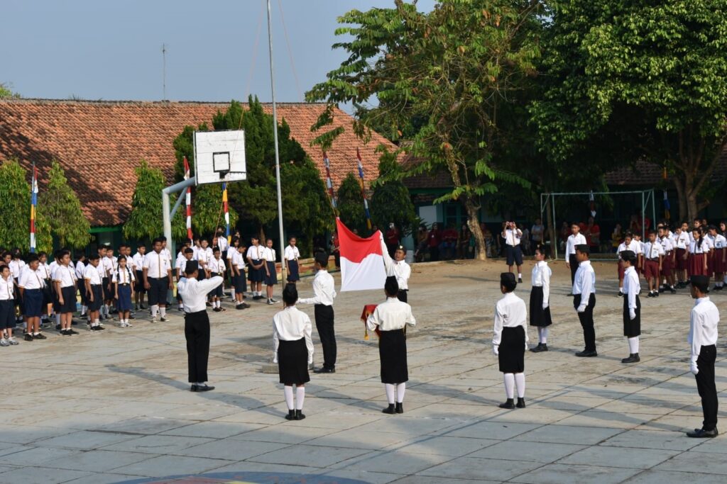 Meriahnya Upacara Peringatan HUT RI ke – 78 di SMP Xaverius Kotabumi Tahun 2023