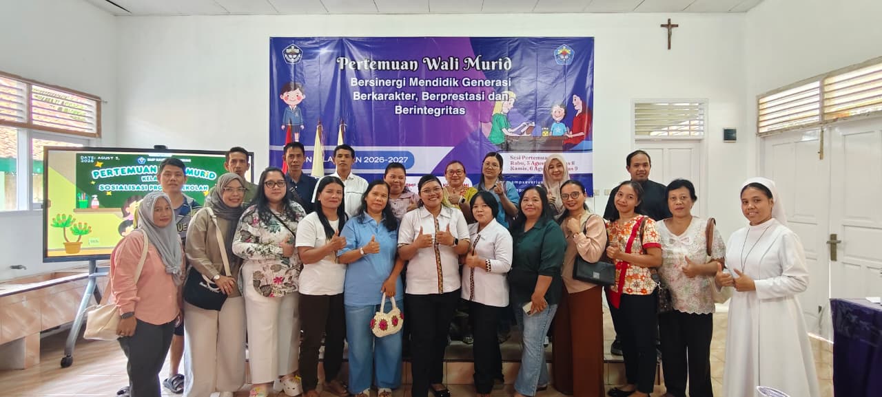 Membangun Kolaborasi Pendidikan, SMP Xaverius Kotabumi Sosialisasikan Program Sekolah kepada Orang Tua/Wali Peserta Didik
